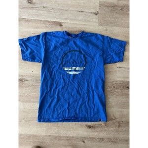 Y2K Hurley T Shirt Mens L Royal Blue Short Sleeve